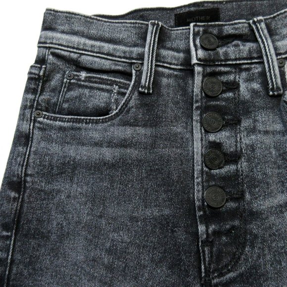 MOTHER Women's Black Jeans - Picture 3 of 7